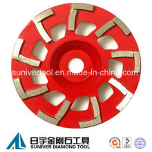 Concrete Grinding Cup Wheel with L Shape Grinding Segments